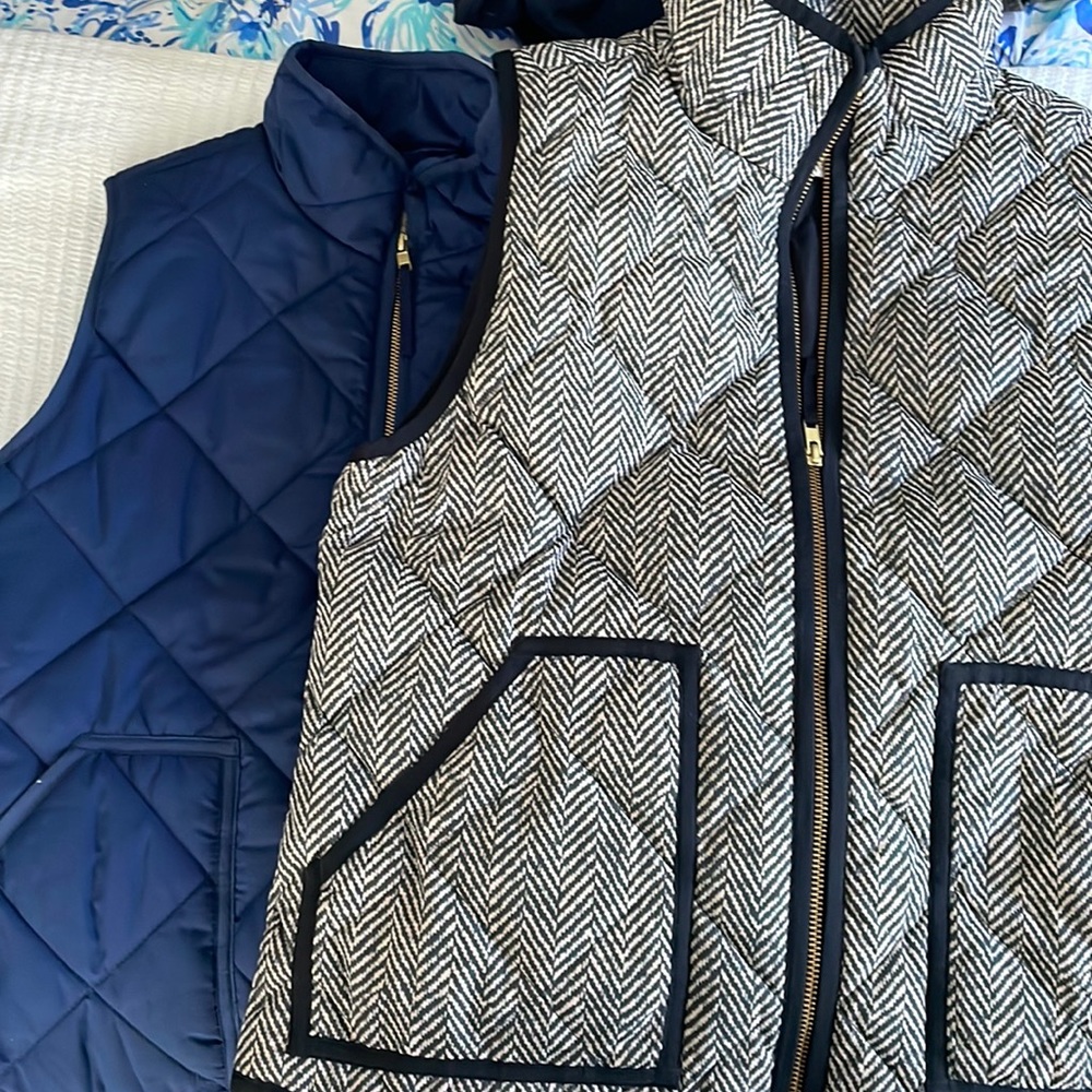 Two jcrew vests size medium